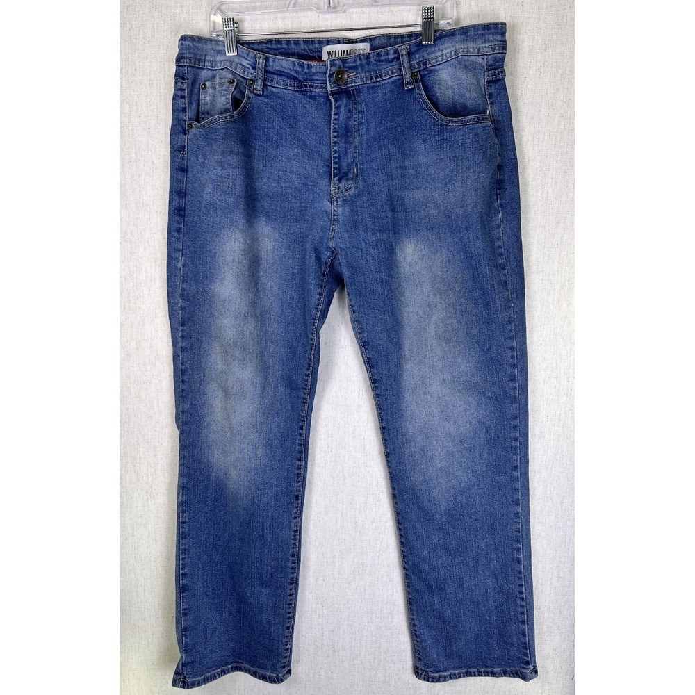 William Rast Manhattan Slim Men's Blue Denim Jeans 38x30 ✅